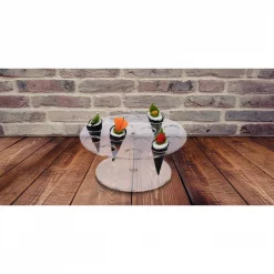 Brand new 😍 Mind Reader 9.75 In. W X 4.25 In. H X 9.75 In. L Round Clear Acrylic 14-Slot Ice Cream Cone Holder Food Cone Serving Tray 🧨 -Serveware Store Online unnamed file 404