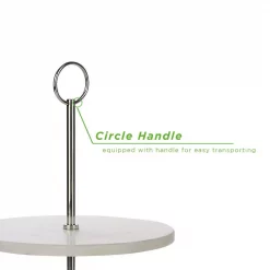 Brand new 🎉 Mind Reader White 2 Tier Marble Pastry Stand, Party Pastry Display, Cupcake Stand Holder, Tiered Serving Dessert Display Tray 🌟 -Serveware Store Online unnamed file 409