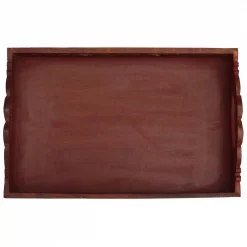 New 🌟 Benzara Carved Brown Wooden Serving Tray With Handles 💯 8 New 🌟 Benzara Carved Brown Wooden Serving Tray With Handles 💯 -Serveware Store Online unnamed file 418