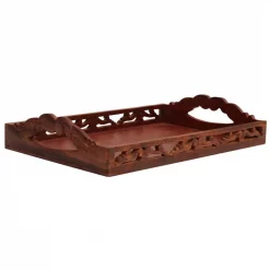 New 🌟 Benzara Carved Brown Wooden Serving Tray With Handles 💯 9 New 🌟 Benzara Carved Brown Wooden Serving Tray With Handles 💯 -Serveware Store Online unnamed file 419
