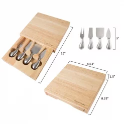 Best reviews of 🛒 Classic Cuisine 5-Piece Wooden Cheese Board With Stainless Steel Tools 🌟 -Serveware Store Online unnamed file 432