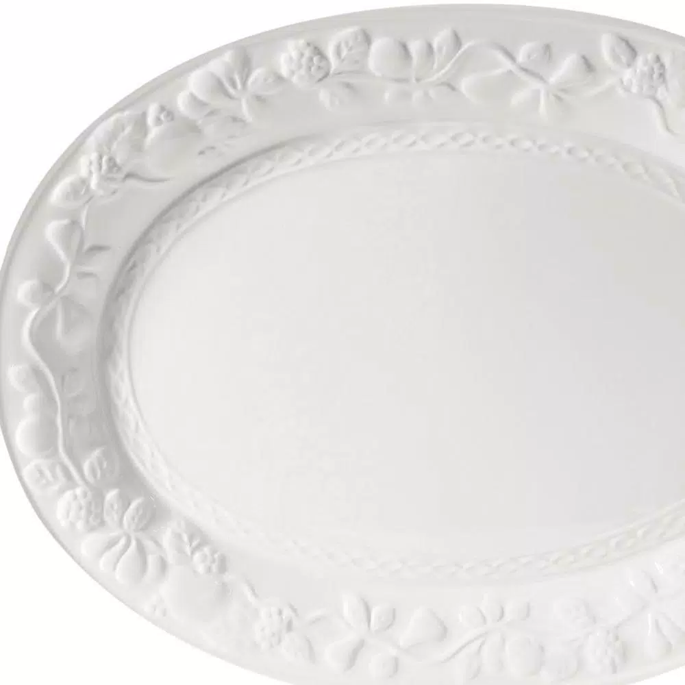 Best deal 😀 Gibson Home Fruitful White Durastone Platter 🎉 4 Best deal 😀 Gibson Home Fruitful White Durastone Platter 🎉 - Image 2