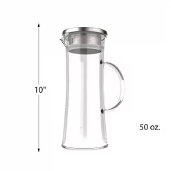 Brand new 😉 Classic Cuisine 50 Oz. Glass Pitcher With Lid 🥰 -Serveware Store Online unnamed file 450