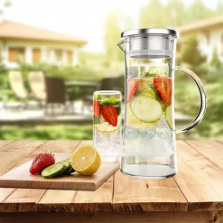 Brand new 😉 Classic Cuisine 50 Oz. Glass Pitcher With Lid 🥰 -Serveware Store Online unnamed file 454