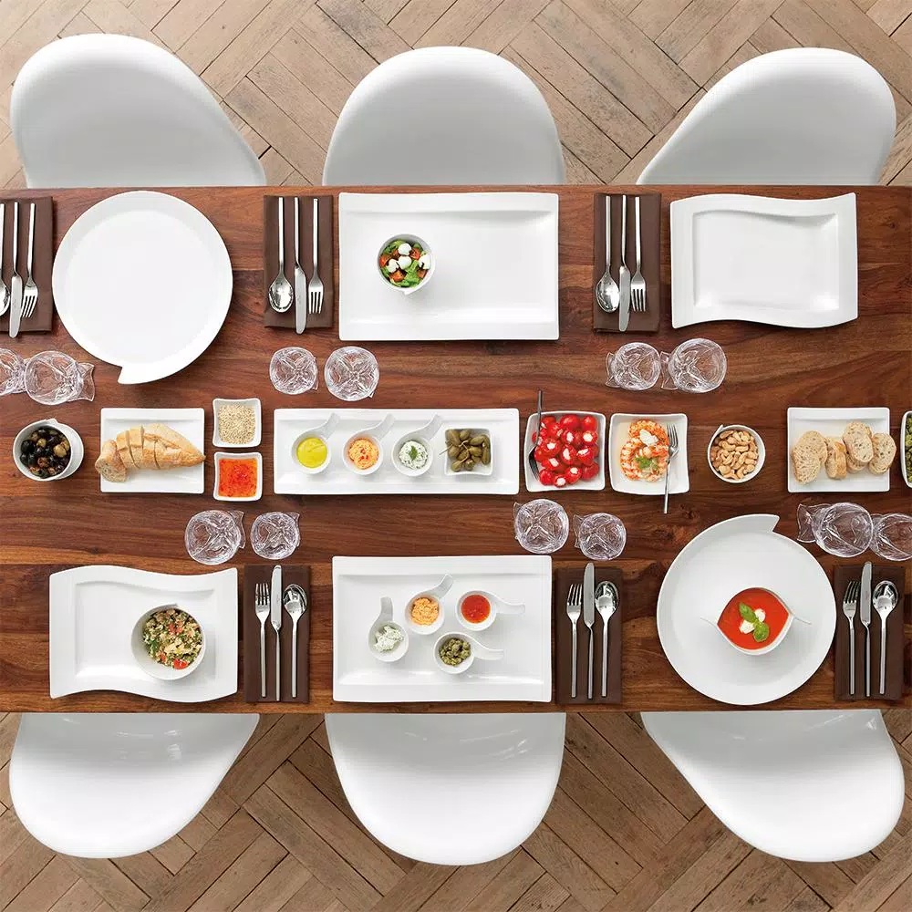 Outlet ๐ Villeroy & Boch Villeroy & Boch NewWave White Porcelain 19.5 In. Rectangular Platter โค๏ธ 5 Outlet ๐ Villeroy & Boch Villeroy & Boch NewWave White Porcelain 19.5 In. Rectangular Platter โค๏ธ - Image 3