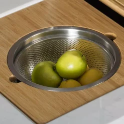 Buy 👍 KRAUS 16.75 In. Workstation Kitchen Sink Serving Board Set With Stainless Steel Colander 👏