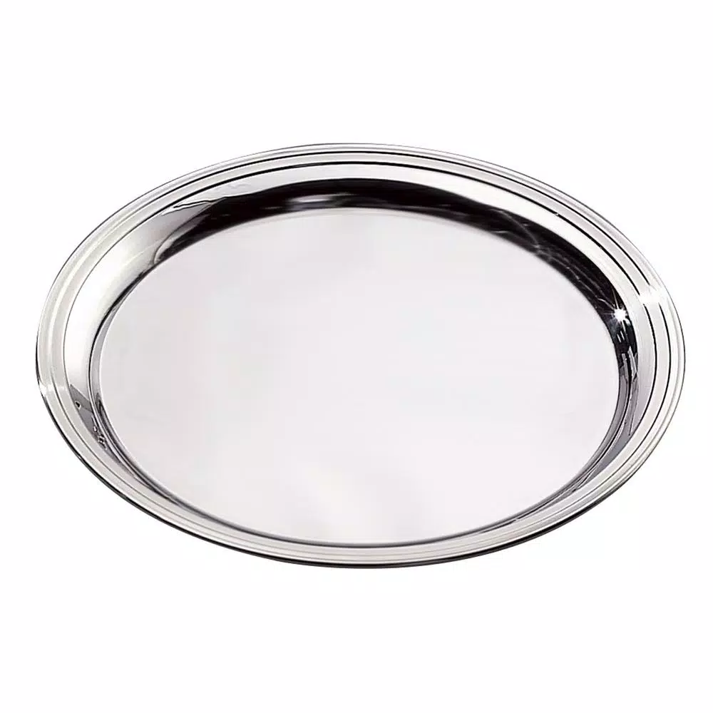 Brand new โค๏ธ Elegance Stainless Steel 18/10 Heavy Duty Round Tray ๐งจ 3 Brand new โค๏ธ Elegance Stainless Steel 18/10 Heavy Duty Round Tray ๐งจ