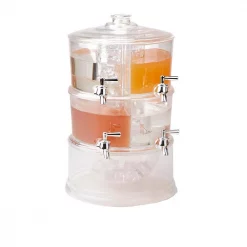 Best Pirce ✔️ Mind Reader 2-Gal. Clear Beverage Dispenser 2-Tier Stackable And 4-Compartment Drink Holder With Lids 😀 -Serveware Store Online unnamed file 529
