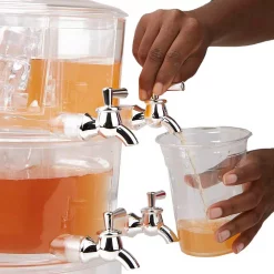 Best Pirce ✔️ Mind Reader 2-Gal. Clear Beverage Dispenser 2-Tier Stackable And 4-Compartment Drink Holder With Lids 😀 -Serveware Store Online unnamed file 533