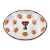 Best Pirce 🎁 Magnolia Lane Texas Tech Ceramic Football Tailgating Platter 🔔