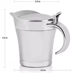 Best deal 👏 Ovente 14 Oz. Stainless Glass Double-Wall Insulation, BPA-Free Classic Gravy Boat (Set Of 1) 😍 -Serveware Store Online unnamed file 577