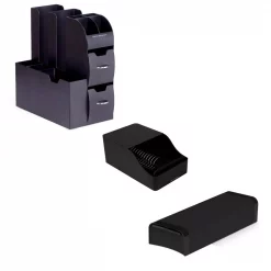 Coupon π Mind Reader Coffee/Condiment Black Holder With K-Cup Drawer And Room For Sleeve Dispenser π