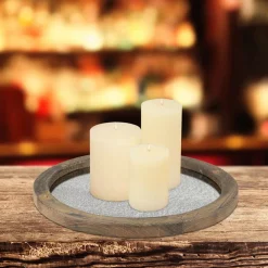 Deals 🎁 Stonebriar Collection Brown Rustic Wood And Antique Mirror Serving Tray 🌟 -Serveware Store Online unnamed file 615