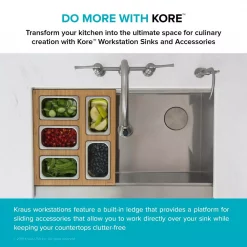 Best Pirce 🔥 KRAUS 16.75 In. Workstation Kitchen Sink Composite Serving Board Set With Rectangular Stainless Steel Bowls 🧨 -Serveware Store Online unnamed file 629