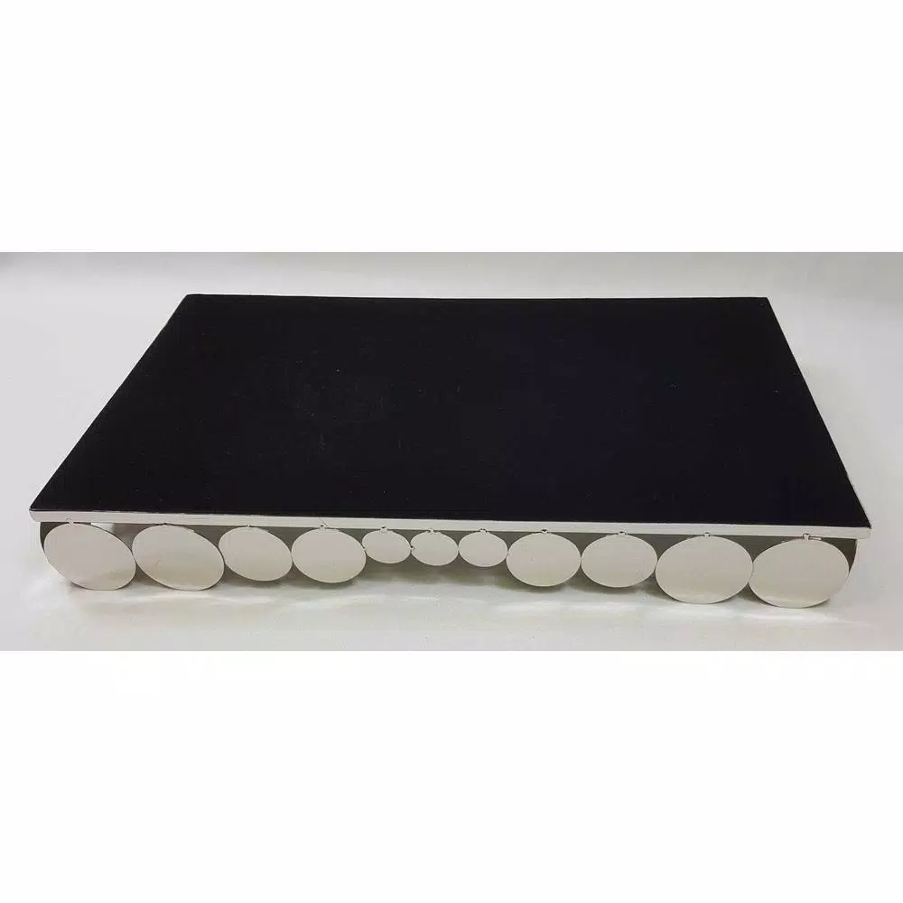 Coupon ❤️ Elegance 19 In. X 11.5 In. Rectangular Tray With Mirror 🤩 6 Coupon ❤️ Elegance 19 In. X 11.5 In. Rectangular Tray With Mirror 🤩 - Image 4