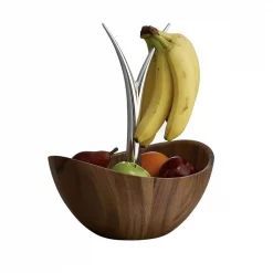 Best deal ❤️ Nambe Gourmet 12 In. Wood And Alloy Fruit Tree Bowl 🔔