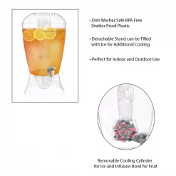 Hot Sale 🛒 Classic Cuisine 20 Oz. BPA Free Shatter Proof Beverage Dispenser 🔔 -Serveware Store Online unnamed file 656