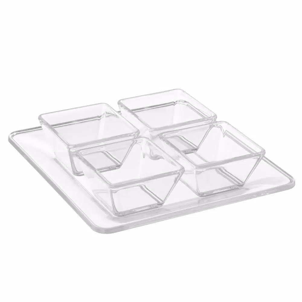 Wholesale 🌟 Classic Cuisine 4-Dish Serving Tray Set ✨ 3 Wholesale 🌟 Classic Cuisine 4-Dish Serving Tray Set ✨