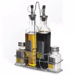 Deals 🎉 Gibson Home General Store 4-Piece Condiment Set With Wire Caddy 😀