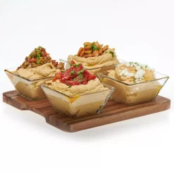 Hot Sale ❤️ Libbey Acaciawood 4-Piece Glass Antipasto Bowl Set With Wood Serving Board 🌟 -Serveware Store Online unnamed file 69
