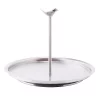 Buy ✨ Old Dutch Churp Single Tier Stainless Steel Serving Tray With Bird Knob 👍 -Serveware Store Online unnamed file 702