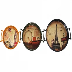 Flash Sale 🔥 Benjara Charming 19 In. D X 4 In. H X 19 In. W Brown Metal Serving Tray With Handle (3-Piece) 🎁