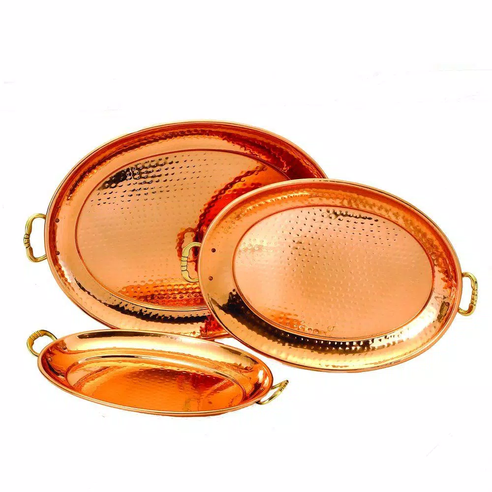 Top 10 ❤️ Old Dutch 17 In. X 13 In. Decor Copper Oval Trays (Set Of 3) ✔️ 3 Top 10 ❤️ Old Dutch 17 In. X 13 In. Decor Copper Oval Trays (Set Of 3) ✔️