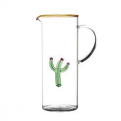 Buy ✨ Abigails Aztec 1.4 Qt. 6.25 In. L X 3.5 In. W X 9 In. H Glass Cactus Cocktail Pitcher ✨