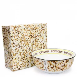 Promo ⌛ Golden Rabbit Popcorn 4.5 Qt. Enamelware Popcorn Bowl With Gift Box ❤️