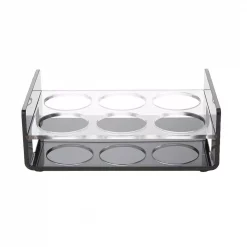 Best deal 👏 Mind Reader Black Acrylic 6 Slot Cup Holder Tray With Cutout Handles 🥰 -Serveware Store Online unnamed file 821