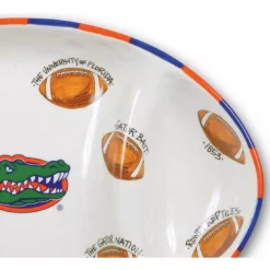 Flash Sale 🎉 Magnolia Lane Florida Ceramic Football Tailgating Platter 👍 -Serveware Store Online unnamed file 836
