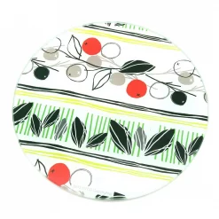 Best Sale ๐ Creative Home 8 In. Diam. Round Tempered Glass Trivet With Flower Pattern ๐