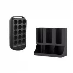 Budget ✨ Mind Reader K-Cup Carousel And Coffee Black Capacity 30 Condiment/Cup Organizer 🤩