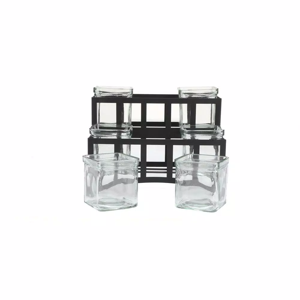 Best Pirce โญ Mind Reader 48 Oz. 6-Compartment 2-Tier Black Metal Condiment Server Jar Stand, Garnish Station For Restaurant, Bars, Removable Jars ๐ 5 Best Pirce โญ Mind Reader 48 Oz. 6-Compartment 2-Tier Black Metal Condiment Server Jar Stand, Garnish Station For Restaurant, Bars, Removable Jars ๐ - Image 3