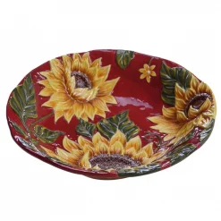 Best Pirce 💯 Certified International Sunset Sunflower 96 Oz. Serving Bowl 🛒