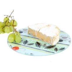 Best Sale 🔔 Creative Home 8 In. Diam. Round Tempered Glass Trivet With Flower Pattern 🌟 -Serveware Store Online unnamed file 90