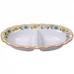 Hot Sale 🔥 Certified International Torino Multi-Colored 13 In. 2-Section Server 😉