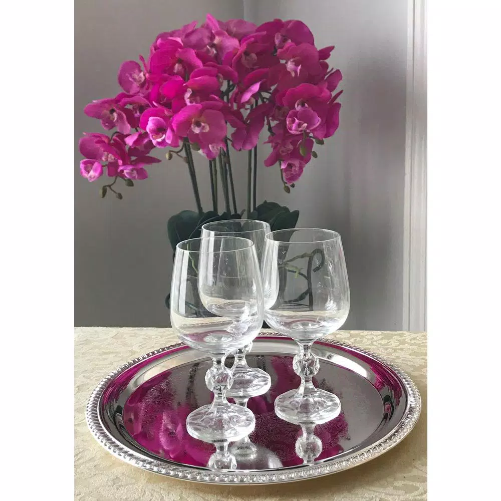 Best Pirce 😍 Heim Concept 12 In. Silver Etched Round Tray 🌟 5 Best Pirce 😍 Heim Concept 12 In. Silver Etched Round Tray 🌟 - Image 3