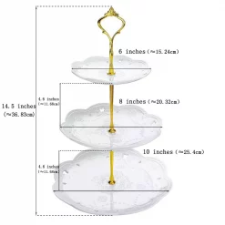 Budget 😍 MALACASA 3-Tiered White Cupcake Tower Stand Porcelain Tiered Serving Stand Round Dessert Stand ✔️ -Serveware Store Online unnamed file 947