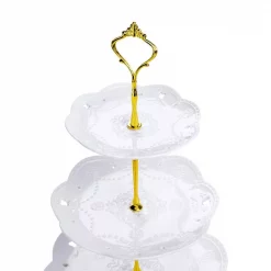 Budget 😍 MALACASA 3-Tiered White Cupcake Tower Stand Porcelain Tiered Serving Stand Round Dessert Stand ✔️ -Serveware Store Online unnamed file 950