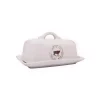 New 🔥 3R Studios 4 Oz. White Stoneware Butter Dish (Set Of 2 Pieces) ❤️