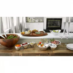 Top 10 🧨 Nambe Classic 6 Oz. Each Alloy Triple Condiment Server 👍 -Serveware Store Online unnamed file 987