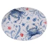 Brand new 🔥 Certified International Nautical Life Multi-Colored 16 In. Earthenware Oval Crab Platter ❤️